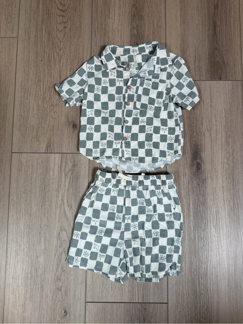 Rylee + Cru Checkerboard Short Set